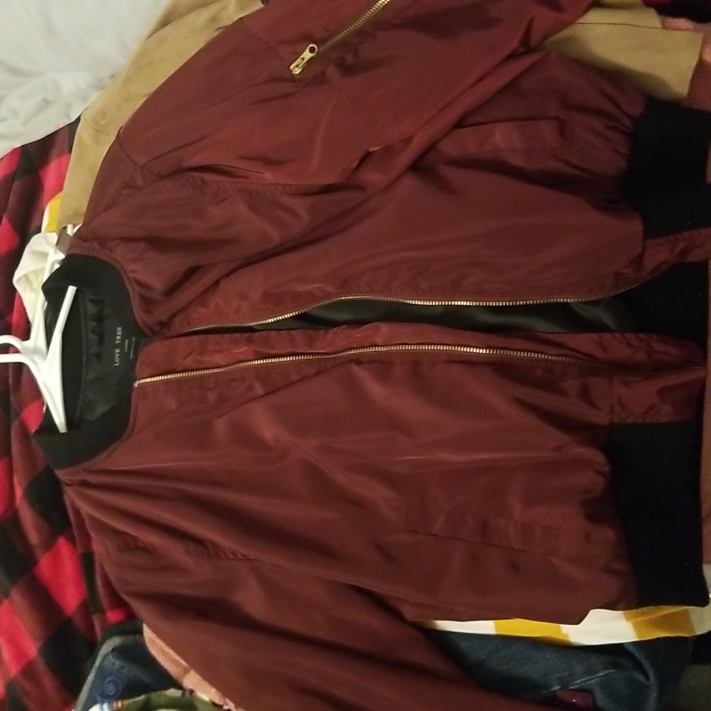 Maroon Windbreaker